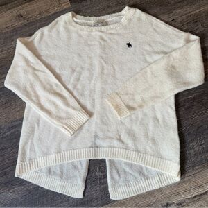 Abercrombie & Fitch Off-White Crew Neck Sweater